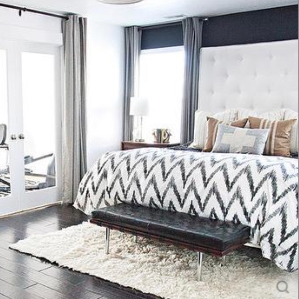 West Elm king size duvet cover